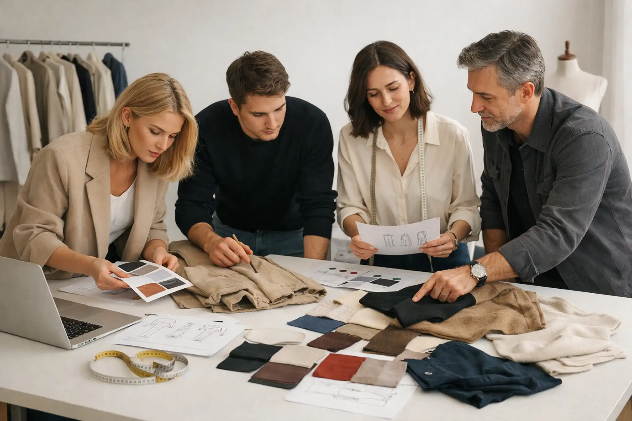 apparel sourcing for european brands reviewing samples and tech packs