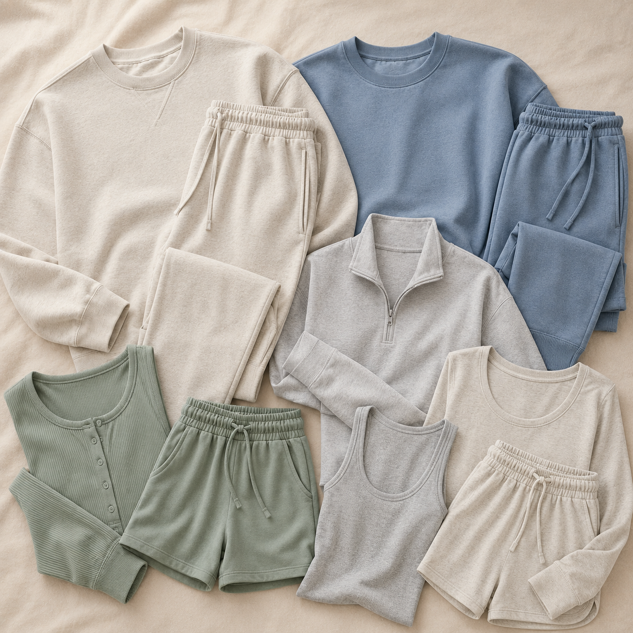 Cotton loungewear and casual apparel collection for the United Kingdom market