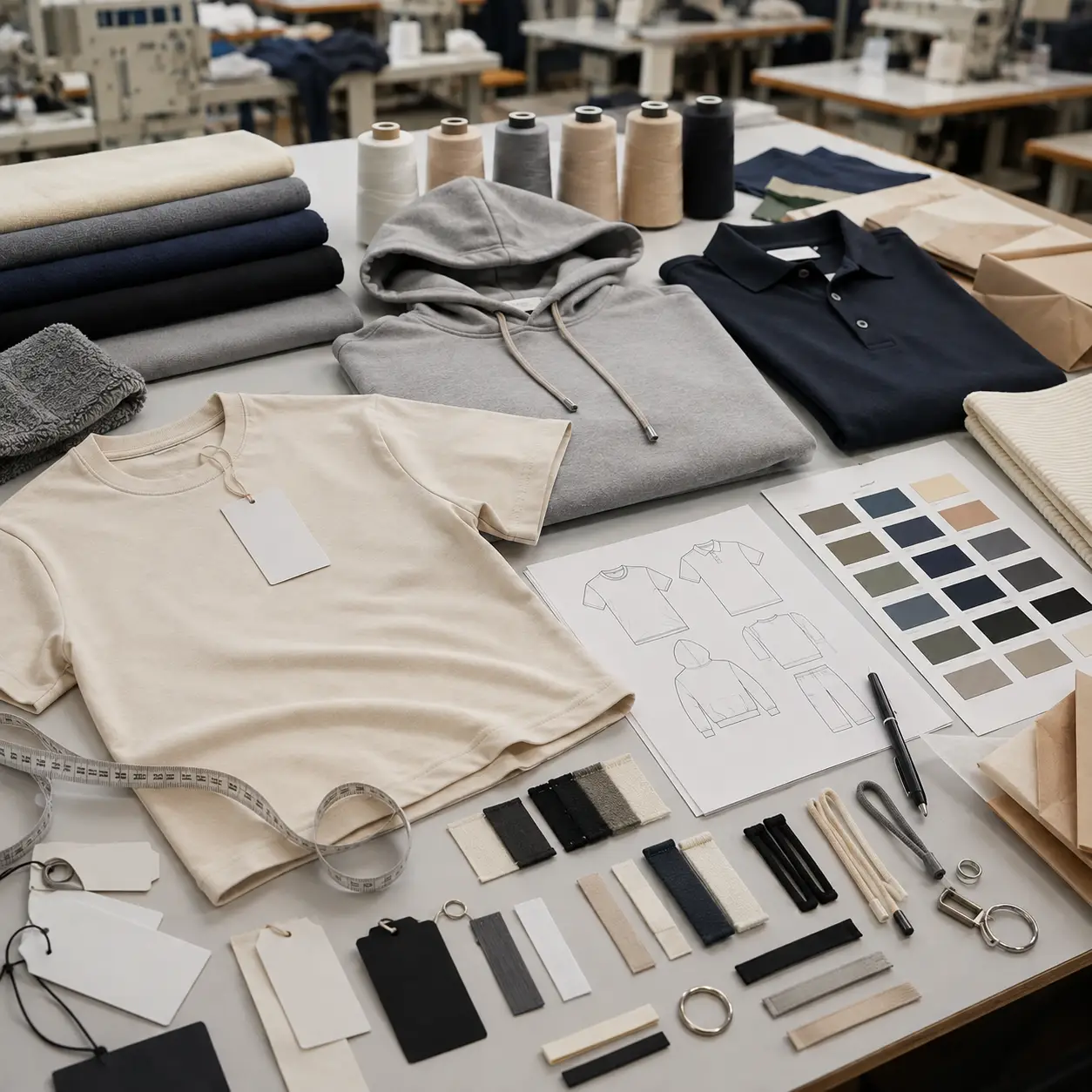 Private label apparel development and manufacturing support for USA brands