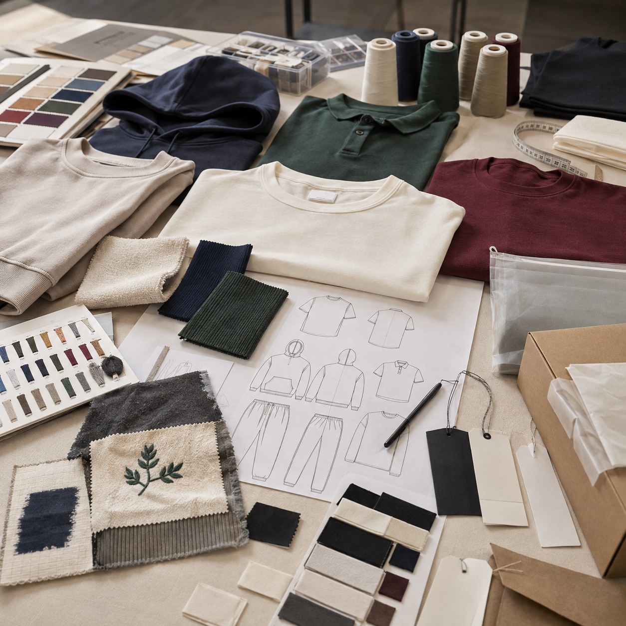 Private label apparel development and manufacturing support for Canadian brands