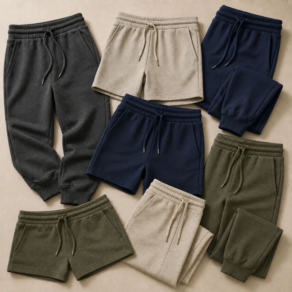 Knitted shorts joggers and bottomwear manufacturing for international brands