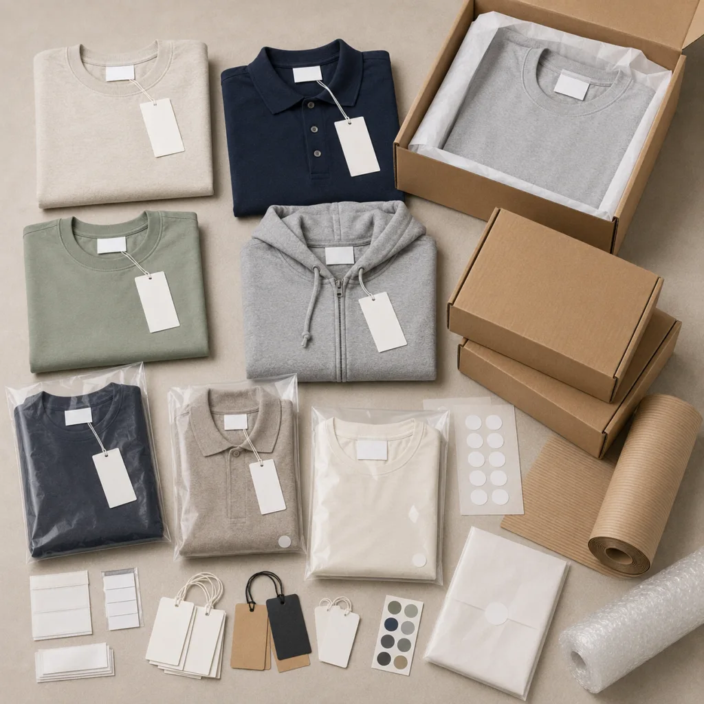 Private label apparel packaging and export preparation for international brands
