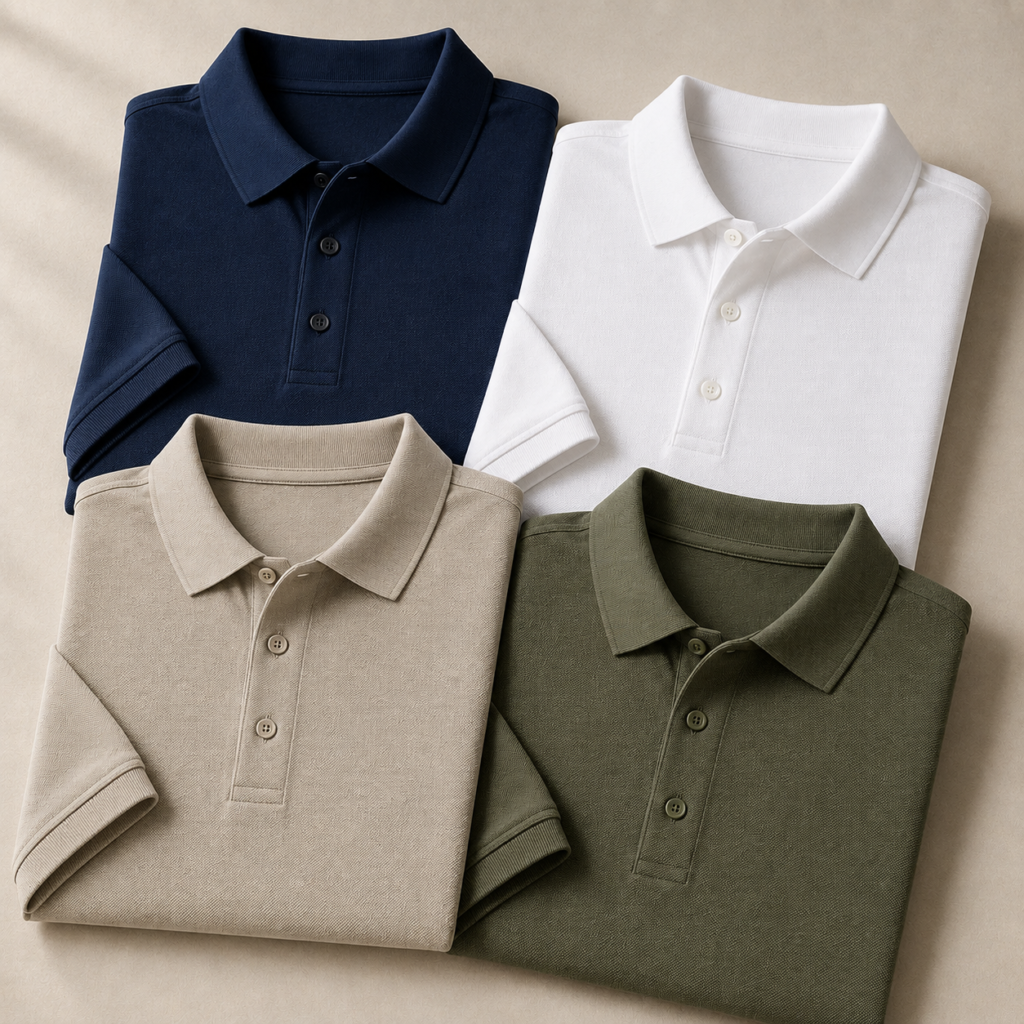 Private label polo shirt manufacturing in India for international brands