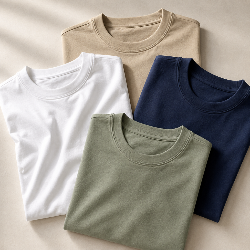 Private label cotton T-shirt manufacturing collection in India for international brands