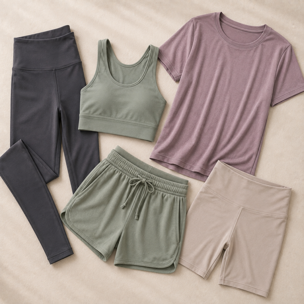 Soft cotton blend private label yoga wear manufacturing for international brands
