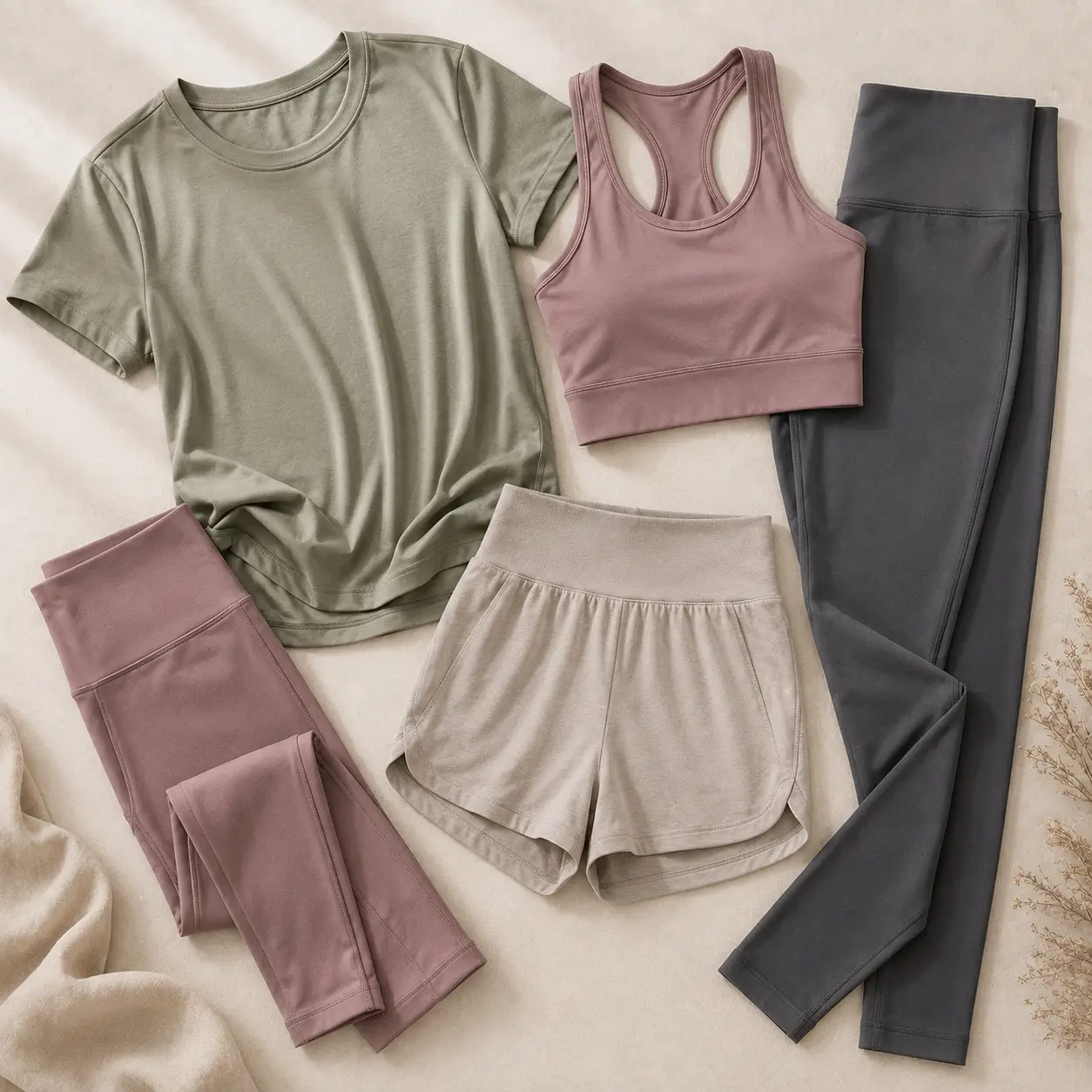 Private label soft cotton blend yoga wear manufacturing collection