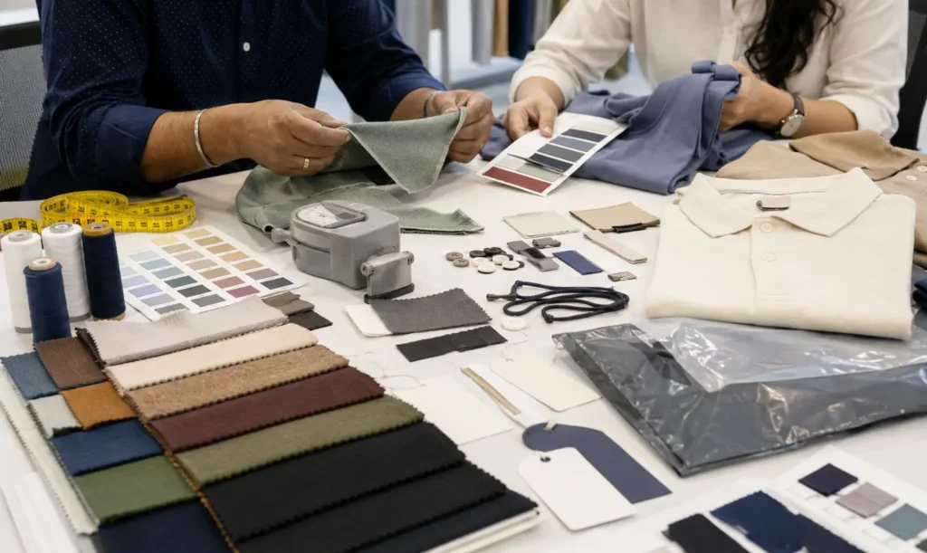 Fabric sourcing and product development for private label apparel production in India